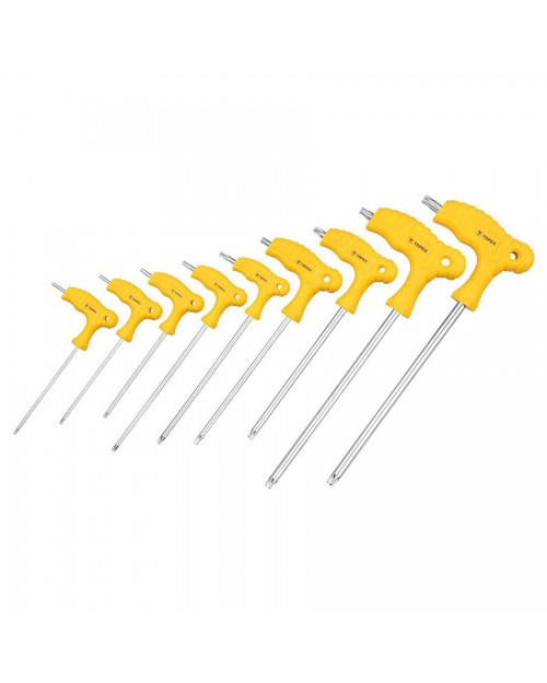 TOPEX Κλειδιά Torx ταφ με τρύπα T10-T50mm σετ 8τεμ 35D968