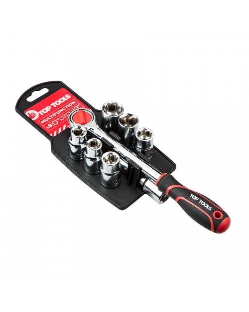 TOP TOOLS Καστάνια & καρυδάκια 1/2" 10-17mm σετ 8τεμ 38D143