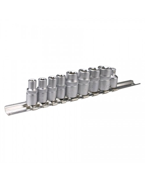 TOPEX Καρυδάκια Torx θηλυκά 1/4" & 3/8" E5-E16 σετ 9τεμ 39D375