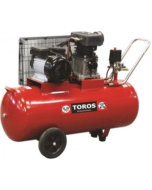 TOROS Αεροσυμπιεστής με ιμάντα 100lt/3Hp ZA65-100 40144