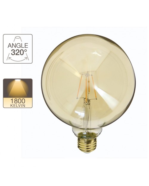 Xanlite Λάμπα γλόμπος G125 Vintage 4W E27 320° 350LM 1800K 416649