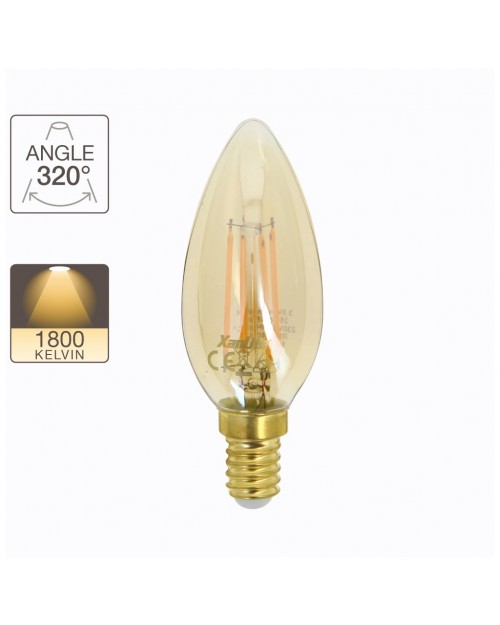 Xanlite Λάμπα κεράκι Vintage E14 3,8W 320° 350LM 1800K 416885