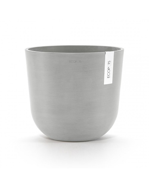 Ecopots Oslo Γλάστρα Πλαστική Γκρι 25x25x21.8εκ. EOS74.029.25SWA