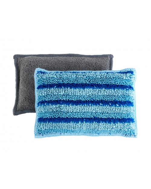 Wenko σφουγγάρι καθαρισμού πιάτων MICROFIBRE 14 x 3 x 9 cm σετ 2 τεμ. 547461121