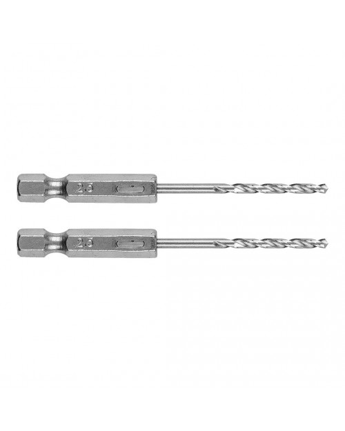 GRAPHITE Τρυπάνια μετάλλου ΗΕΧ 2.5mm σετ 2τ.  54T701