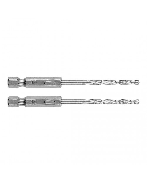 GRAPHITE  Τρυπάνια μετάλλου ΗΕΧ 3.0mm σετ 2τ.  54T702