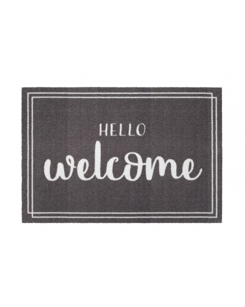 HAMAT Χαλί εισόδου Mondial Hello Welcome 50x75cm