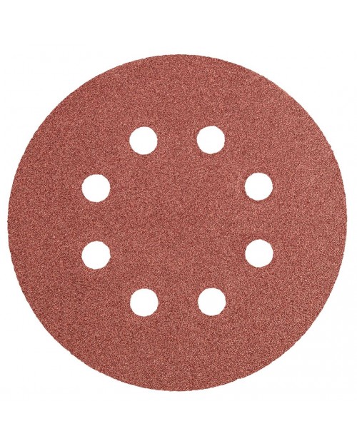 GRAPHITE Δίσκος λείανσης Velcro 125mm Κ100 5τ με 8 τρύπες  55H942