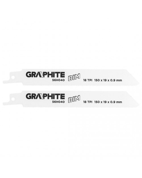 GRAPHITE Λάμα σπαθόσεγας μετάλλου 150χ19χ0.9mm σετ 2τ  56H040