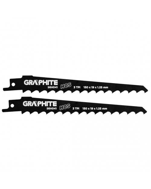 GRAPHITE Λάμα σπαθόσεγας 150χ19χ1.25mm σετ 2τ  56H041