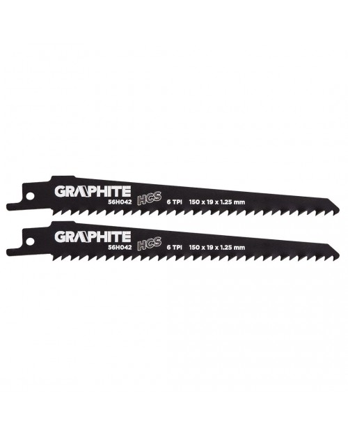 GRAPHITE Λάμα σπαθόσεγας 150χ19χ1.25mm σετ 2τ  56H042