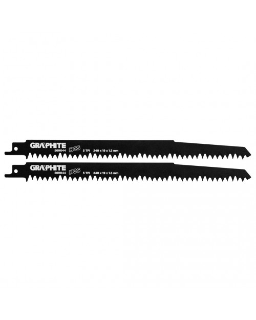 GRAPHITE Λάμα σπαθόσεγας 240χ19χ1.50mm σετ 2τ  56H044