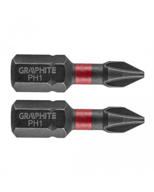 GRAPHITE Μύτη PH1x25mm σετ 2τ 56H500 