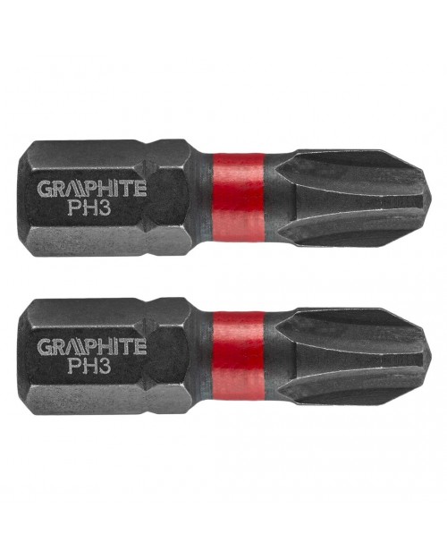 GRAPHITE Μύτη PH3x25mm σετ 2τ 56H502