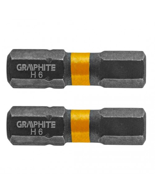 GRAPHITE Μύτη άλλεν HEX6X25mm σετ 2τ  56H509