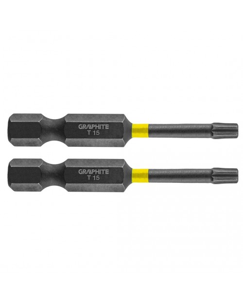 GRAPHITE Μύτη torx TX15X50mm σετ 2τ 56H524 