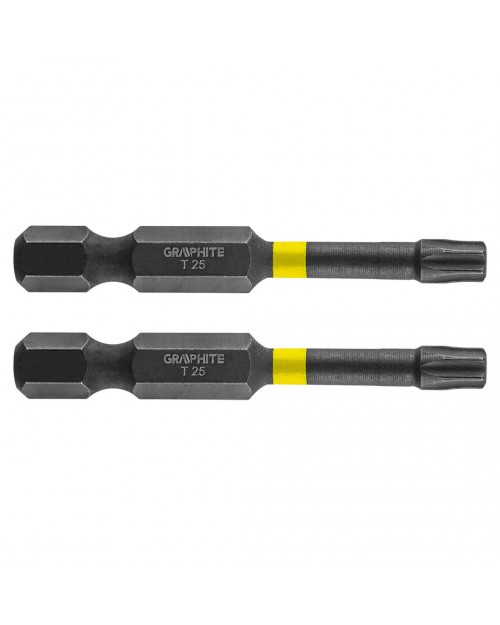 GRAPHITE Μύτη torx TX25X50mm σετ 2τ 56H526