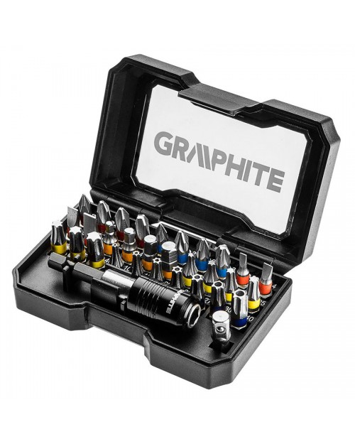 GRAPHITE Μύτες με αντάπτορα σετ 32τμχ 56H608