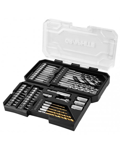 GRAPHITE Μύτες και τρυπάνια HEX 1/4" σετ 50τεμ 56H613