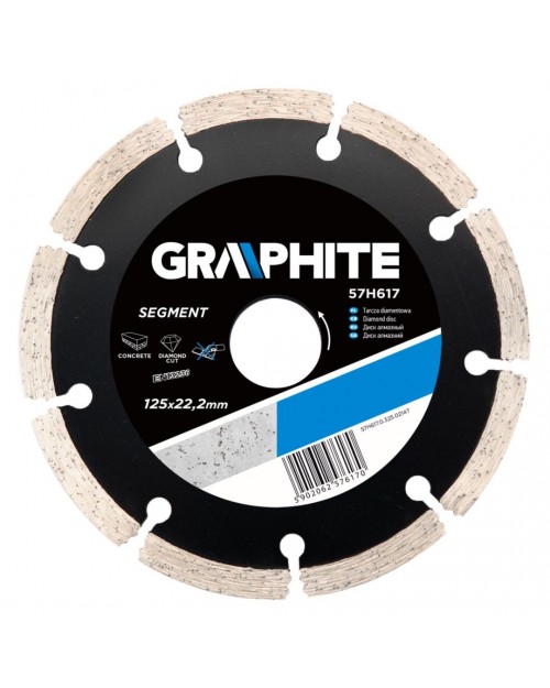 GRAPHITE Διαμαντόδισκος γενικής χρήσης 125mm 57H617