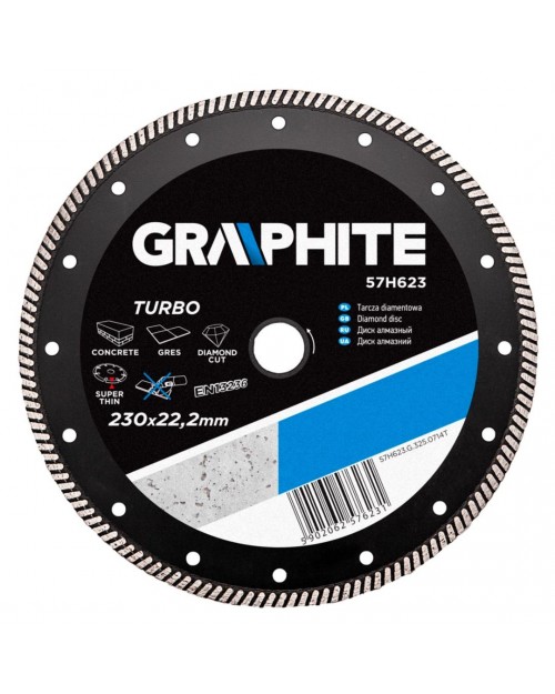 GRAPHITE Διαμαντόδισκος Turbo 230mm 57H623