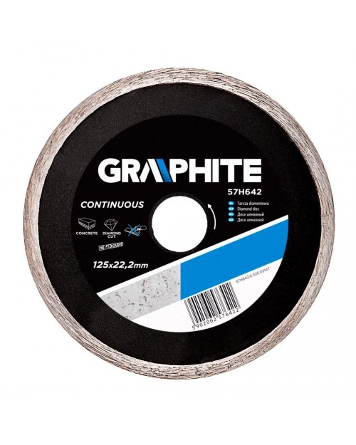 GRAPHITE Διαμαντόδισκος πλακιδίων 125mm 57H642