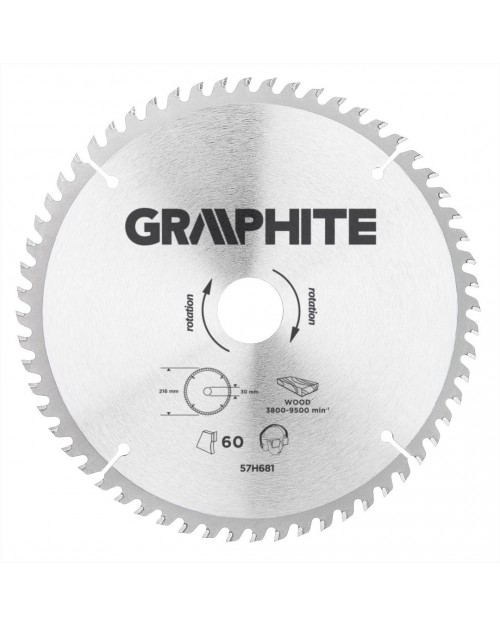 GRAPHITE Δίσκος ξύλου 210x30mm 40Δ  57H683
