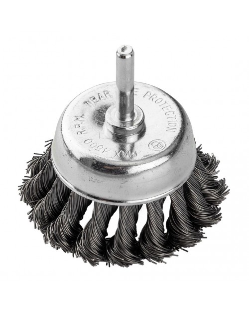 GRAPHITE Συρματόβουρτσα δραπάνου πλεξούδα 75mm  57T414