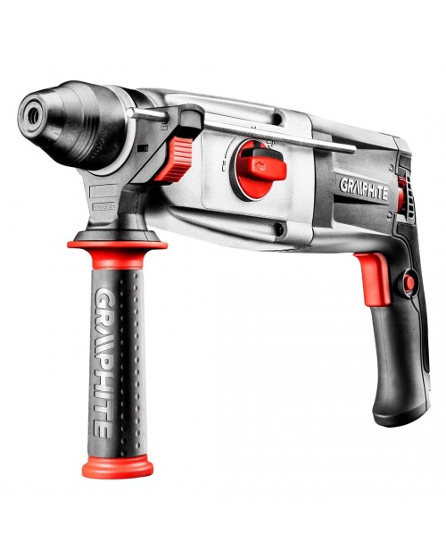 GRAPHITE Πιστολέτο 3.2J 800W SDS Plus με βαλίτσα και επιπλέον τσόκ με κλειδί 58G529