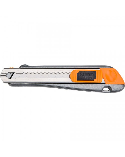 NEO TOOLS Μαχαίρι φαλτσέτα σπαστής λάμας 18mm μεταλλικό σώμα 63-021