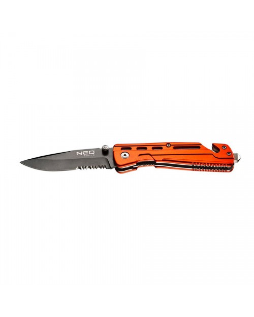 NEO TOOLS Σουγιάς Αλουμινίου με ασφάλεια και θήκη 63-026