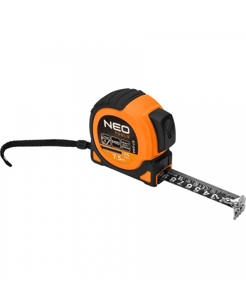 NEO TOOLS Μέτρο μαγνητικό 7.5m x 25mm 67-244