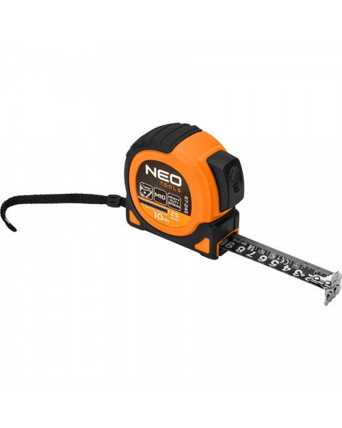 NEO TOOLS Μέτρο μαγνητικό 10m x 25mm 67-245