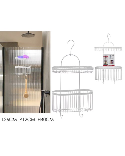 Ράφι 26x12x40cm λευκό  746121Α