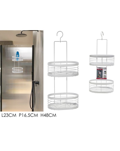 Ράφι 23x16.5x48cm λευκό  746122Α