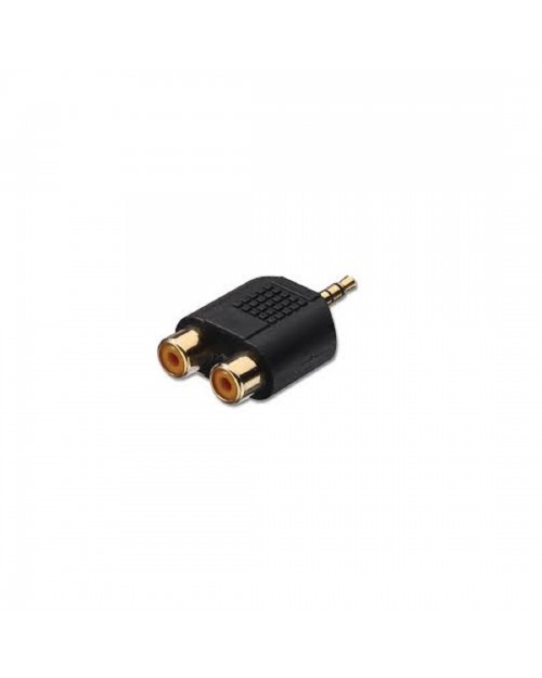Βύσμα καρφί 3,5mm σε 2 RCA αρσενικά  8050