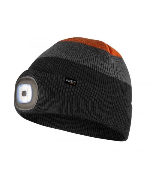 NEO TOOLS Σκούφος με ενσωματωμένο φακό Warm 81-631
