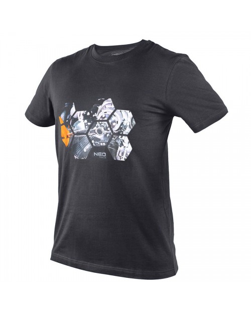 NEO TOOLS T-Shirt μπλούζα εργασίας Σκούρο Γκρί 81-680