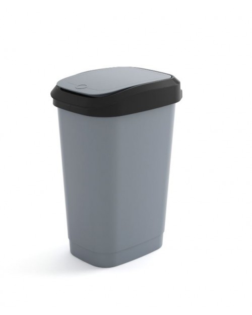 Κάδος απορριμμάτων Curver πλαστικός dual touch top style 44L 17208498 γκρι