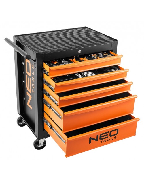 NEO TOOLS Εργαλειοφορέας 5 συρταριών με 117 εργαλεία 84-214-6