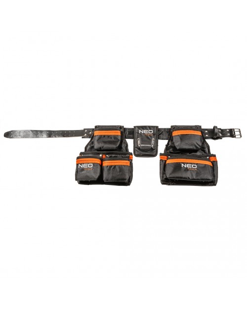 NEO TOOLS Ζώνη εργαλείων δερμάτινη με 12 θήκες 84-330