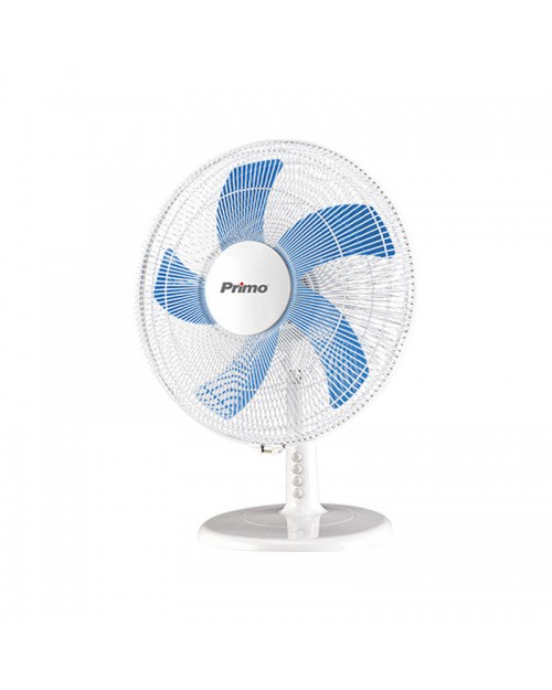 Primo Ανεμιστήρας Επιτραπέζιος PRTF-80445 16'' 40εκ. Λευκός-Μπλε 800445