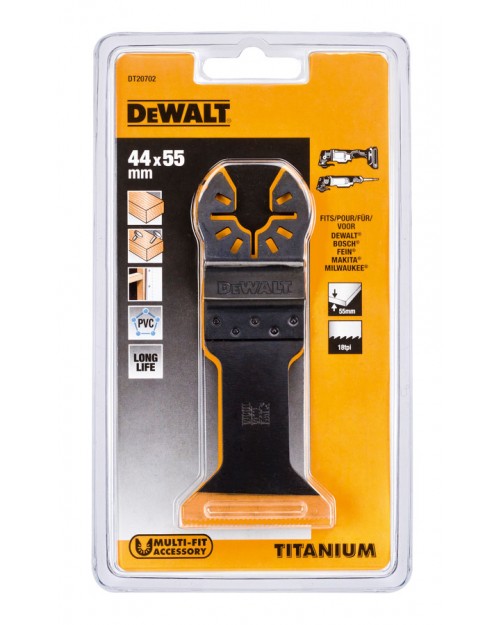 DeWALT Λεπίδα τιτανίου για ξύλο και μέταλλο 44χιλ x 55χιλ DT20702