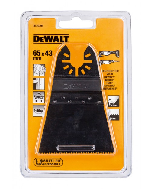 DeWALT Φαρδιά λεπίδα γρήγορης κοπής ξύλου 66χιλ x 43χιλ DT20705