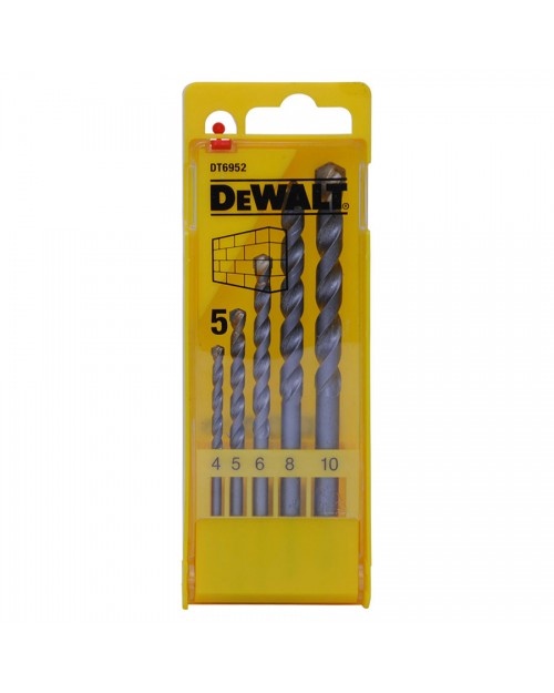 DEWALT Τρυπάνια Δομικών Υλικών 4-10mm σετ 5τμχ DT6952