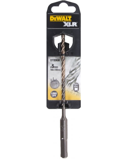 DeWALT Τρυπάνια XLR SDS PLUS Πλήρες Κεφάλι Καρβιδίου 5x150mm DT8908