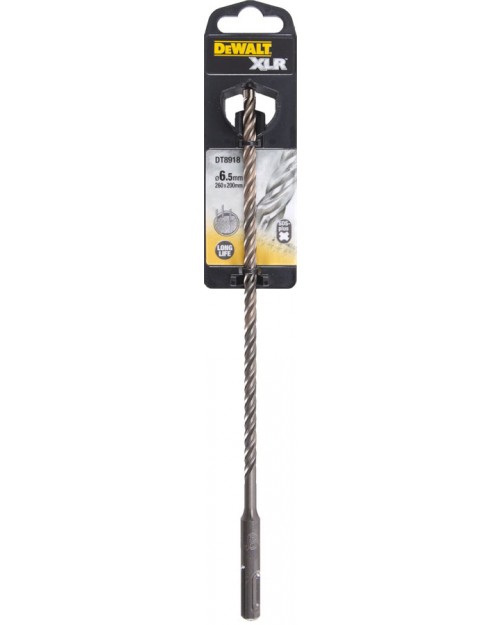 DeWALT Τρυπάνια XLR SDS PLUS Πλήρες Κεφάλι Καρβιδίου 6.5x260mm DT8918
