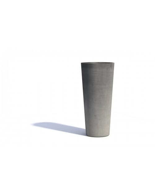 Γλάστρα Ecopots Άμστερνταμ High 32,5x70 εκ. Σκούρο Γκρι 42,4 lt EAM74.008.60G