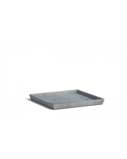 Πιατάκι Γλάστρας Ecopots Τετράγωνο 28x28x3 εκ. Σκούρο Γκρι ESS74.015.30G