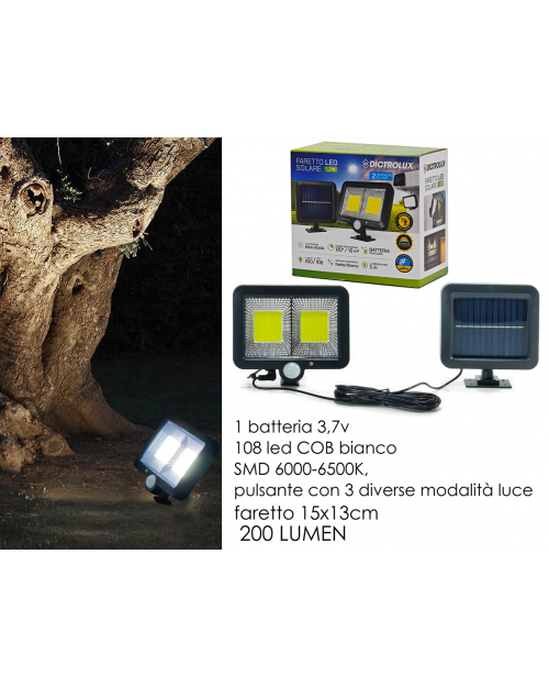 Ηλιακός Προβολέας 200lumen 3 σε 1 622061